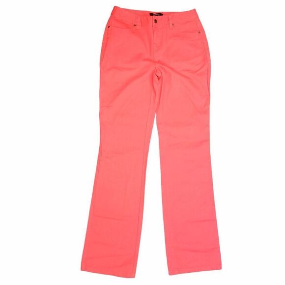 Chadwicks Salmon Pink High Rise Waist Bootcut Mom Jeans - Picture 5 of 9
